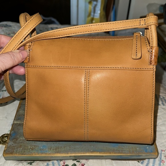 Fossil Cow Hide Camel Tailored Leather Brown Cross Body Small (C) - Picture 4 of 8